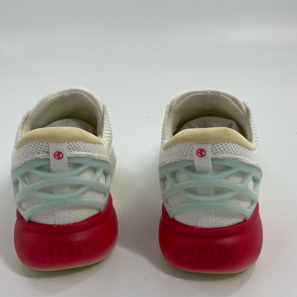 NWOT Kizik Youth Girls Athens Sunrise White Blue Athletic Shoe Sneaker Size 3 - Picture 6 of 10